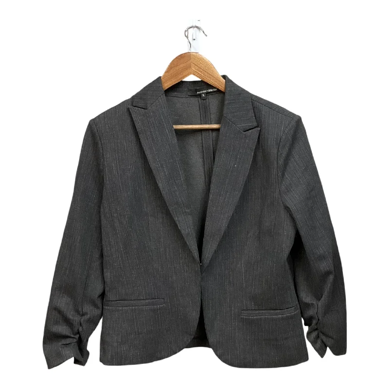 Blazer By Amanda + Chelsea In Black, Size: Xl Traditional Men's Wool