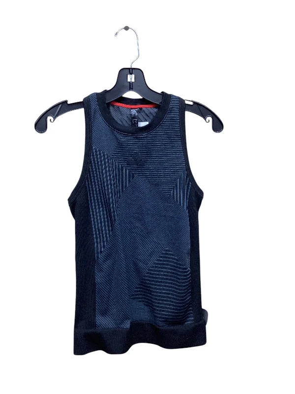 Athletic Tank Top By Adidas In Black & Grey, Size: S Relaxed Men's Beach