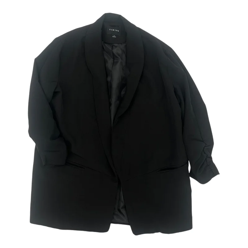 Blazer By Timing In Black, Size:M Relaxed Men's Australian 