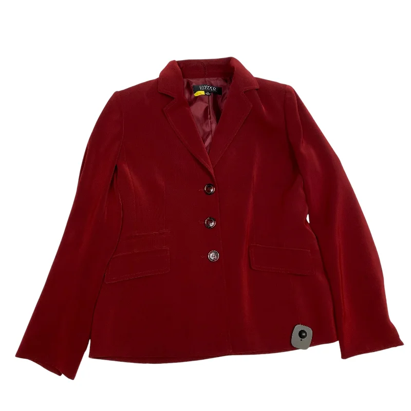 Blazer By Kasper In Red, Size: M Trendy Men's Oversized