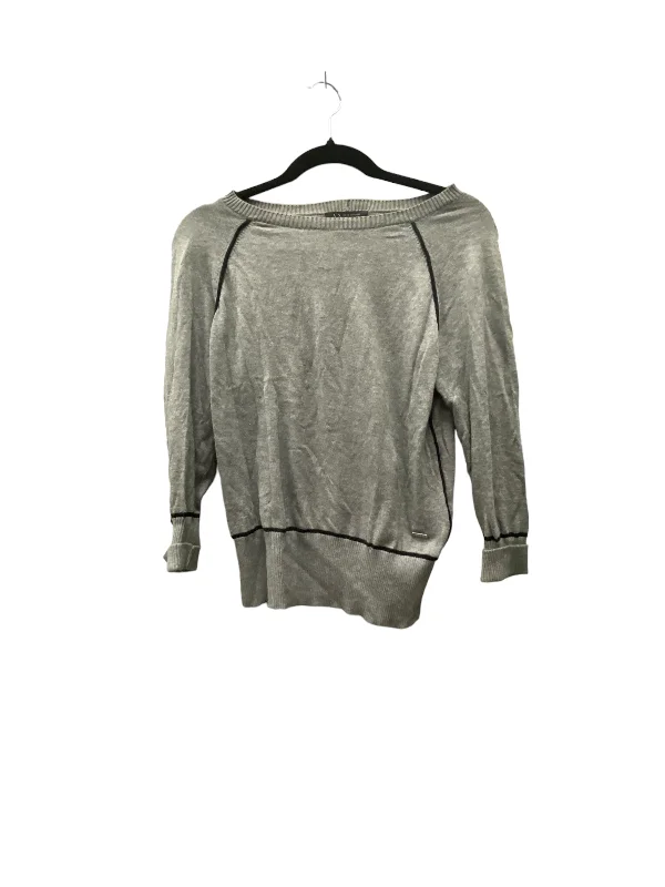 Top Long Sleeve By Armani Exchange In Grey, Size: S Casual Men's Loose