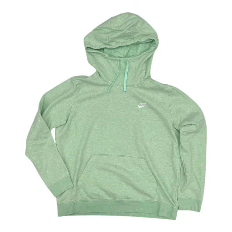 Athletic Sweatshirt Hoodie By Nike In Green, Size:Xl Refined Men's Classic 