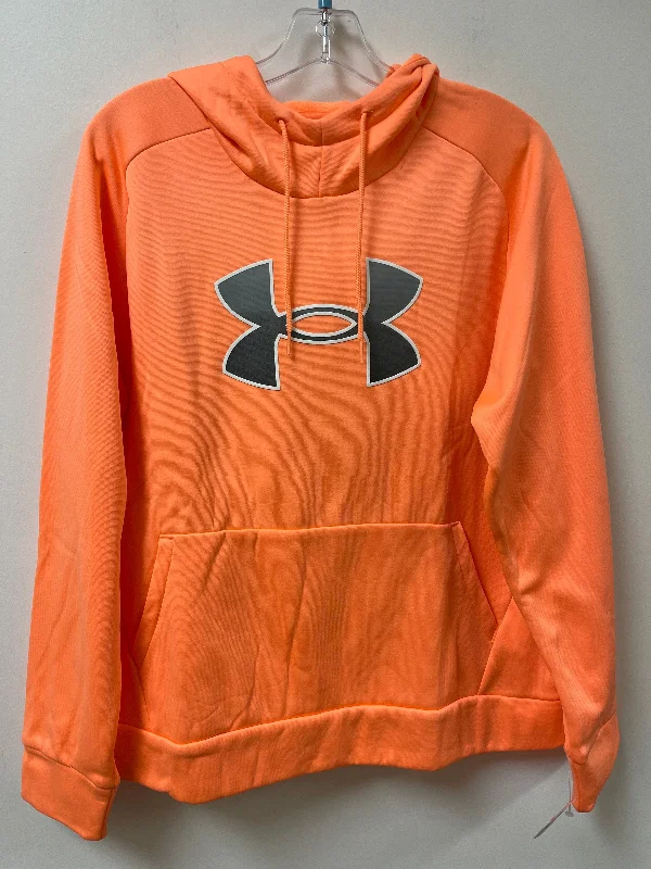 Athletic Sweatshirt Hoodie By Under Armour In Orange, Size: Xl Business