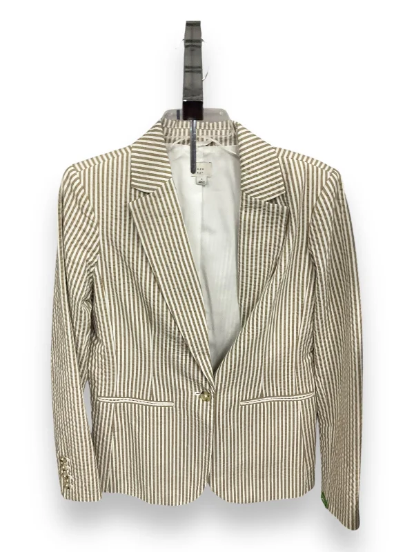 Blazer By W118 By Walter Baker In Tan & White, Size: M Trendy Men's Scandinavian