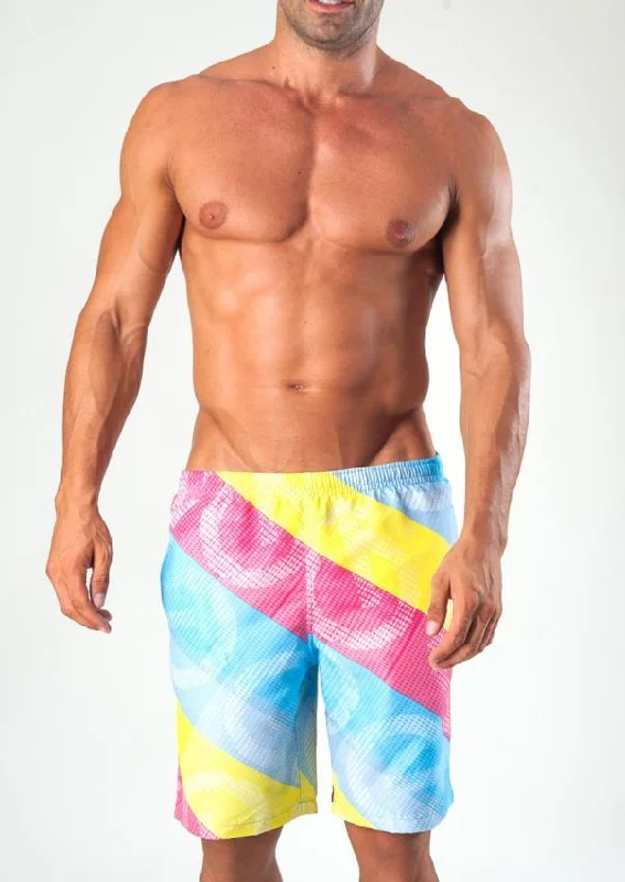 Men Board Shorts 1561p4 Edgy Men's Punk