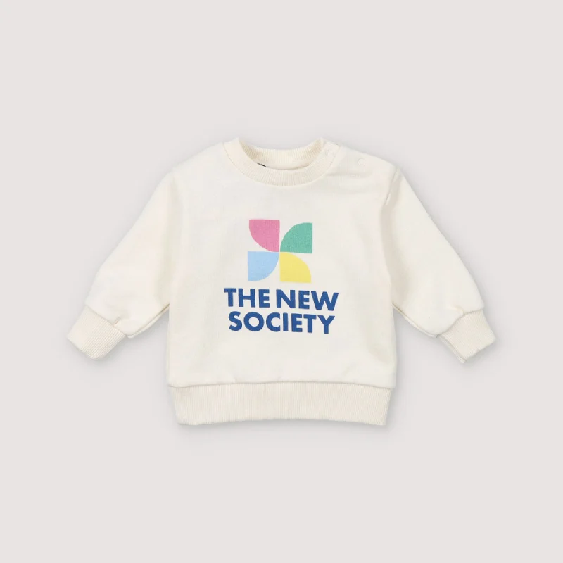 The New Society Mykonos Baby Sweatshirt Coconut Business