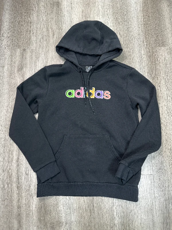 Sweatshirt Hoodie By Adidas In Black, Size: S Streetwear Style