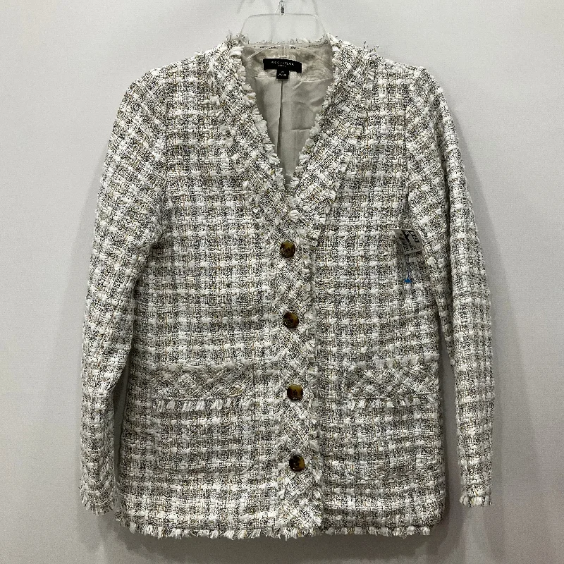 Blazer By Ann Taylor In Plaid, Size: 0 Sleek Men's Contemporary 