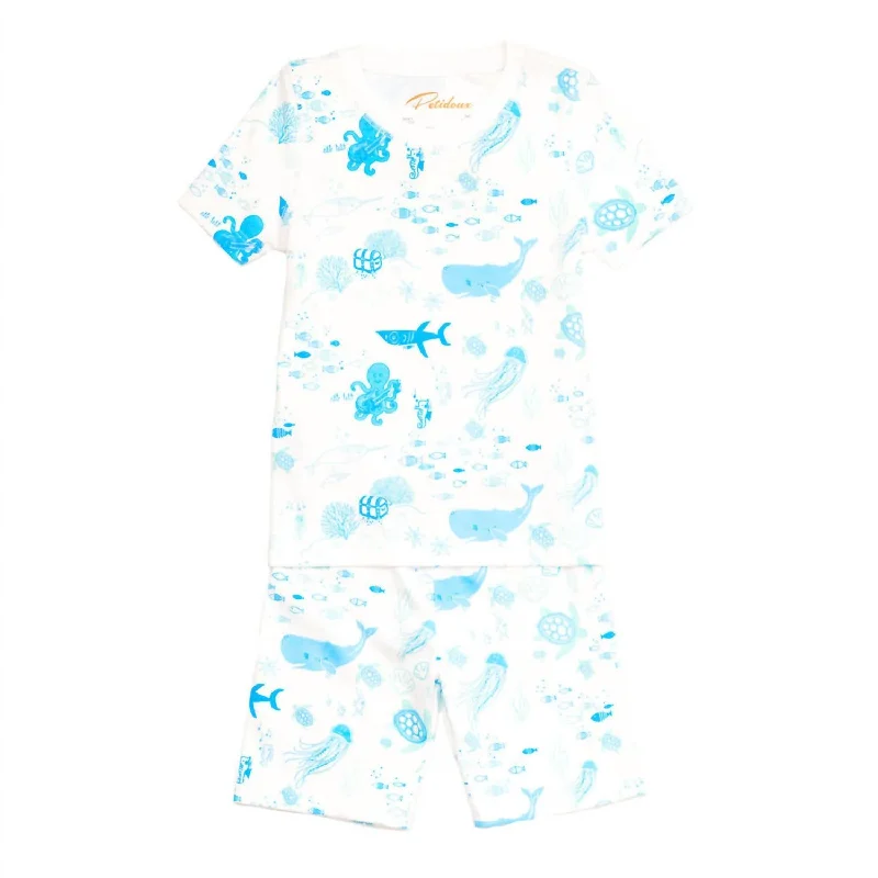 Kids' Summer Pajamas In Under The Sea Cozy Men's Winter