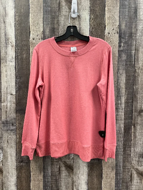 Athletic Sweatshirt Crewneck By Jockey In Peach, Size: L Refined Men's Velvet