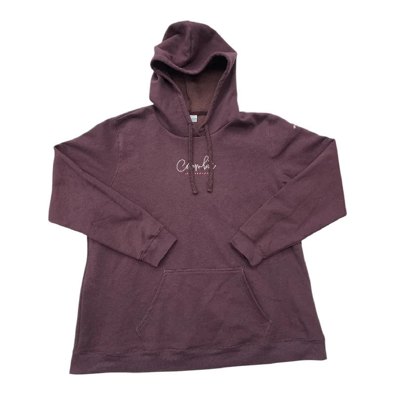 Sweatshirt Hoodie By Columbia In Maroon, Size: 2x Artistic Men's Avant