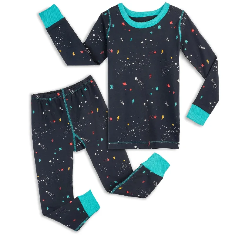 Mightly Unisex Galaxy 2-piece Pajamas Tailored