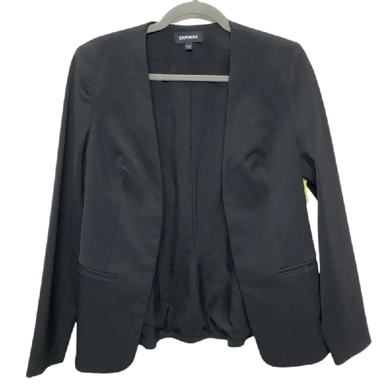 Blazer By Express In Black, Size: 8 Minimalist Men's Casual 