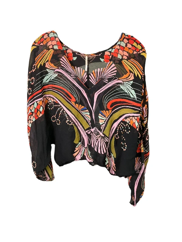 Top Long Sleeve By Free People In Multi-colored, Size: M Monochromatic Office Style