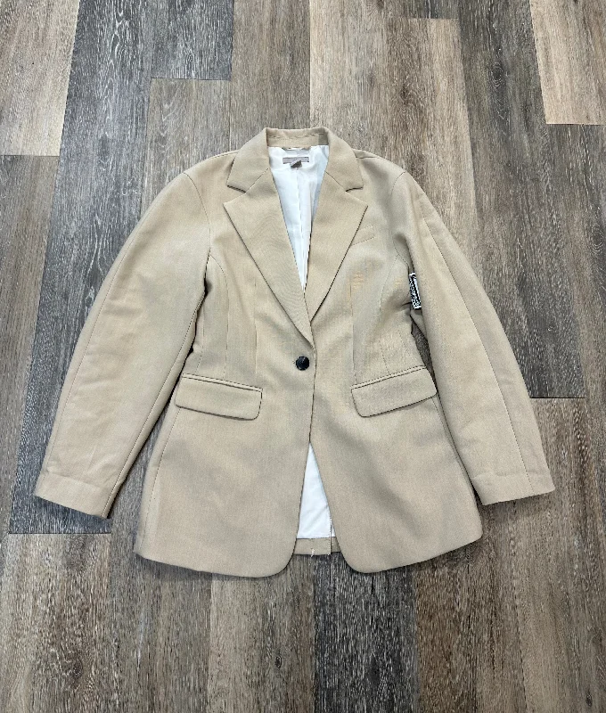 Blazer By H&m In Tan, Size: Xs Earthy Men's Hemp