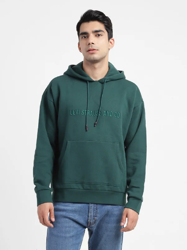 Men's Solid Hooded Sweatshirt Sophisticated Men's 