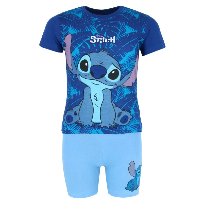 Boys Lilo and Stitch Tee & Shorts Pajama Set Relaxed Men's Australian 