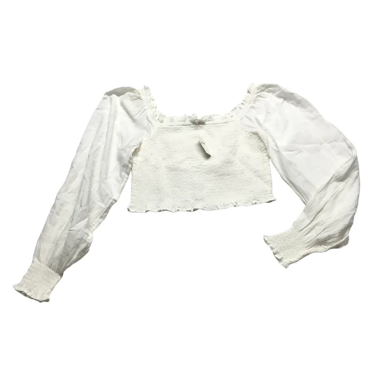 Cream Top Long Sleeve Aerie, Size S Elegant Men's Cashmere