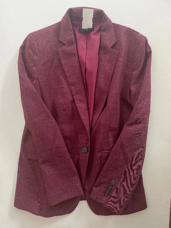 Blazer By Ann Taylor In Burgundy, Size: S Laid