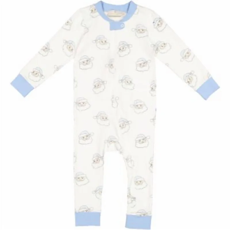 Santa Baby Boy Pajama In Blue/white Dynamic Men's High