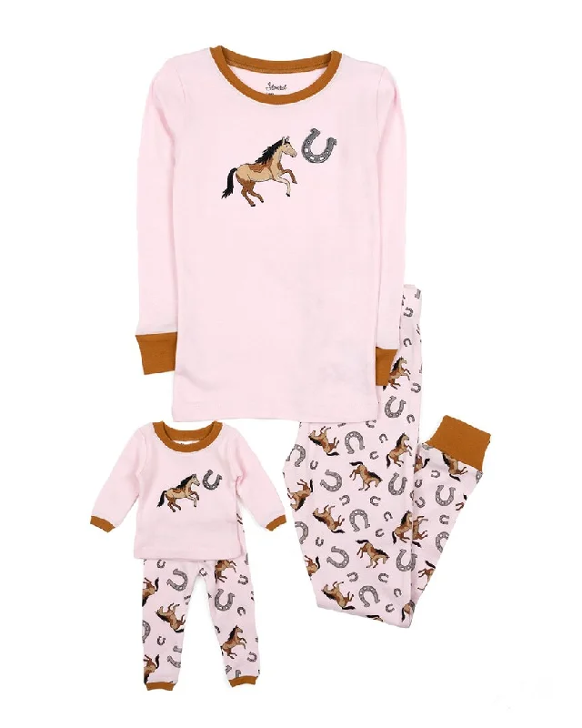 Leveret Girls & Doll Pajama Trendy Men's Oversized