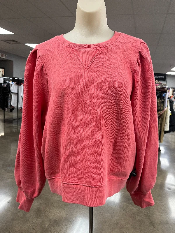 Sweatshirt Crewneck By Rails In Red, Size:M Cool Men's Distressed